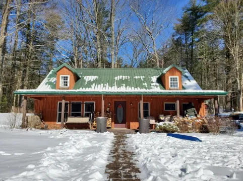 Charming re-imagined bank barn cabin.