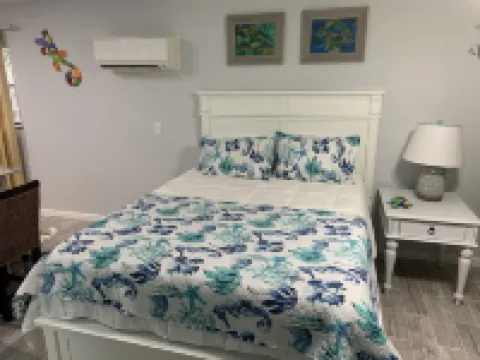 Walk to Gulf Beach Access! Coastal Studio – Starfish Stays 2C Dog Friendly.