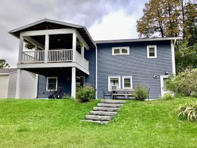 Second floor unit close to downtown Beulah & Crystal Lake for year-round fun!
