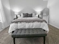 Cozy 2-bedroom apartment with Fiber WiFi, AC in charming Buford private 2 bedroo
