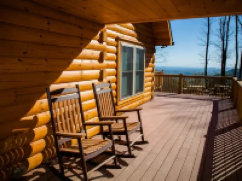 #1 VIEWS BLACK-MT.- LUX LOG ESTATE. / HOT TUB / GAME ROOM / PET FRIENDLY / GATED マクドウェルのホテル