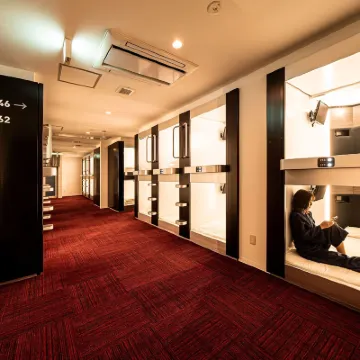 Capsule Plus Yokohama Sauna & Capsule Hotels near Hodogaya Ward