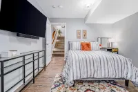 Lakeview home with private pickleball court, firepits, fireplace, & full kitchen