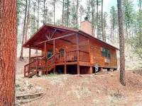 Gorgeous Mountain Views and Cozy Amenities - Charming Cabin Retreat Hotels near Ruidoso Winter Park