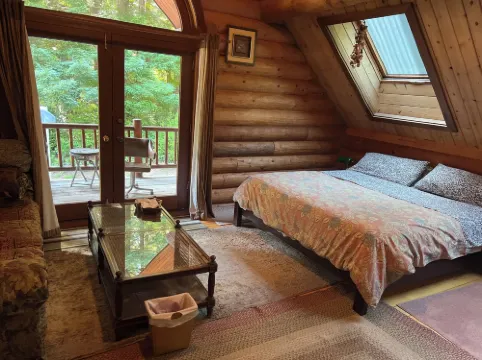 Redwood Log Cabin