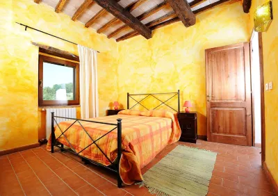 Old stone farmhouse with tower and private swimming pool, in the countryside