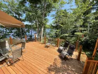 High end cozy retreat ideal for large families with wood stove & large firepit