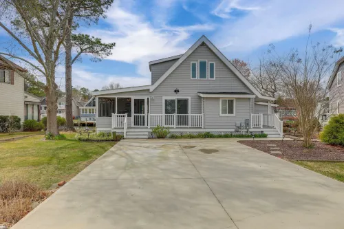 Waterfront Cottage w/ Private Dock in Ocean Pines! - 3-Star