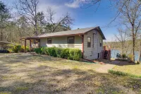 Dock & Water-view Deck: Home on Lake Dardanelle - 2-Star