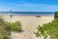 Oak Island Condo w/ Ocean View: Steps to Beach! Hotels in Oak Island