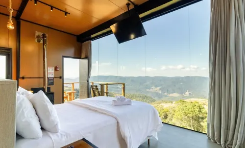 Charming Chalet With Fireplace and hot Tub! Vst044 Hotels in Anitápolis