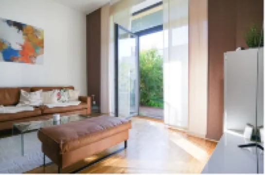 2 room loft apartment with garden and parking space