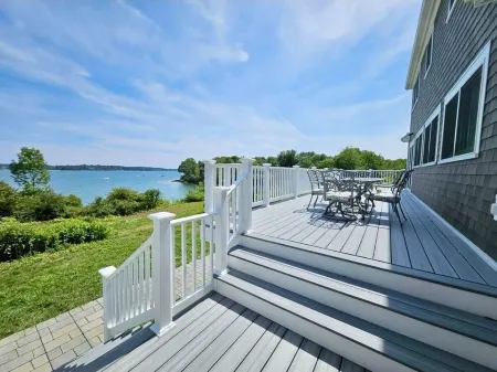 Enjoy coffee & sunrise on the fabulous waterfront porch at a Harpswell retreat!