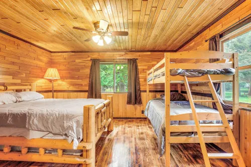 Peaceful Long Lake Cabin w/ Dock & Fire Pit! - Wifi