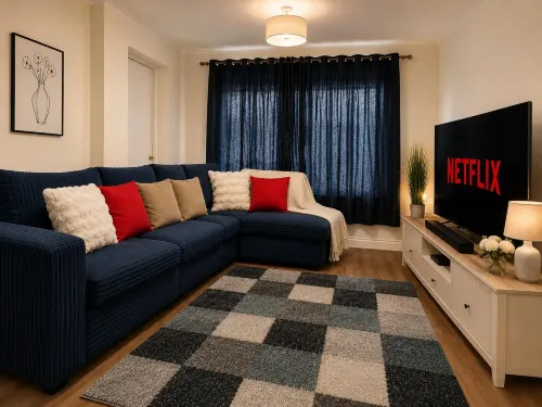 House Sleeps 9 With Free 2 car Parking, Fast Internet - 2-stjärniga
