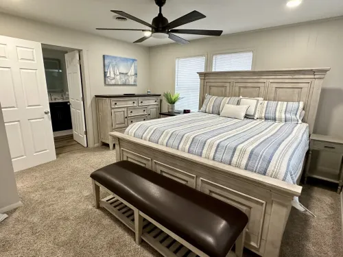 Updated 3 bedroom lakefront home offers privacy and comfort w dock on Grand Lake