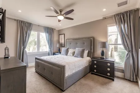 Walk to Beach! Luxe Modern Beach Home w/ Heated Pool & Spa