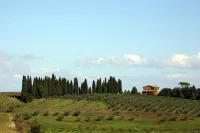 Country house with pool and panoramic view, ideal for families with children