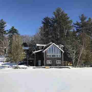 Lakefront Retreat on Lake Flower Near Lake Placid Hotel Exterior