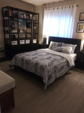 Lakeside condo on Clear Lake with marina.