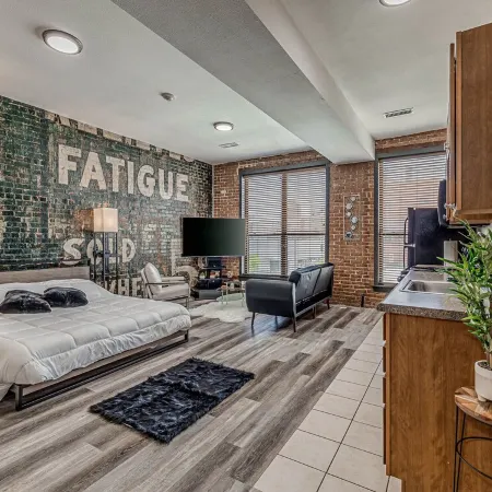 Deluxe Studio in Historic Downtown Building!