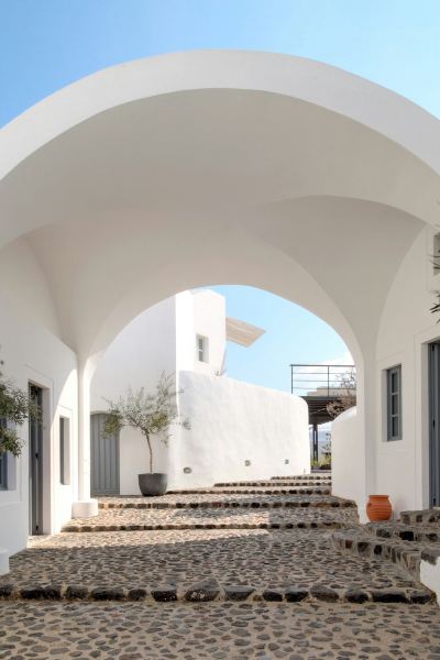 共有エリア ヴェデマ，ラグジュアリーコレクションリゾート，サントリーニの写真