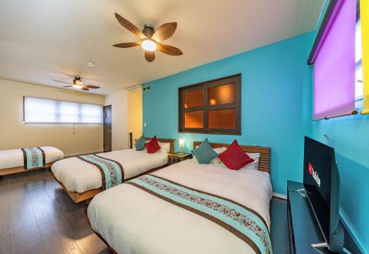 1688 하우스 추라우미의 깨끗하고 넓은 침실