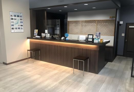 시모노세키 비즈니스 호텔의 레스토랑 또는 식사 공간