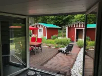 Wooden house with large garden and sauna "dogs welcome"