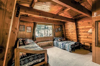 Relaxing Big Bear A-Frame Cabin with Hot Tub, Fire Pit & King Bed