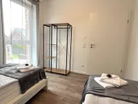 Apartment "Atlantis" Papenburg 2SZ EBK Free Wifi Large roof terrace New building Hotels in Papenburg