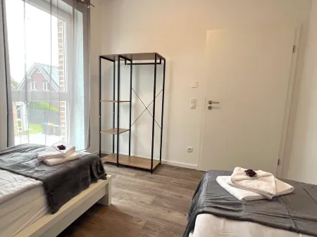 Apartment "Atlantis" Papenburg 2SZ EBK Free Wifi Large roof terrace New building Отели в г. Папенбург