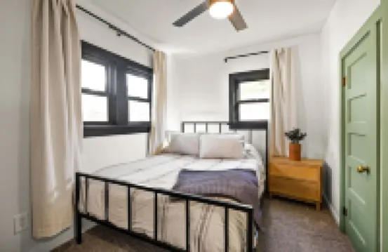 Cozy cottage in North End on tree-lined street.