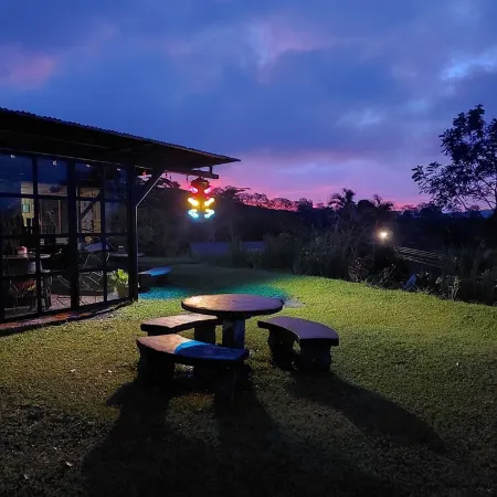 Sitting on stilts, Stuido Wow has spectacular volcano, lake & rain forest views!