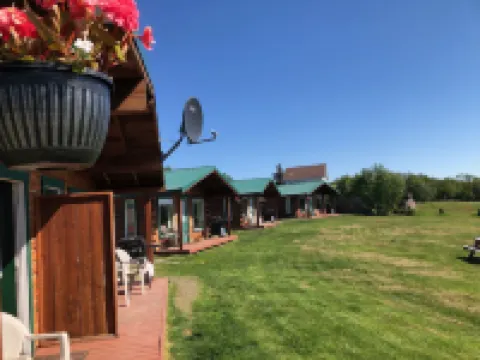 冰川景觀小木屋