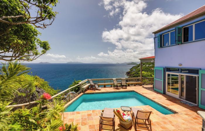 St Thomas Cliffside Villa with Pool and Hot Tub!