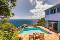 St Thomas Cliffside Villa with Pool and Hot Tub!