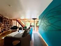 Osseo Lake Lodge  Unique Octagon Home with Sunset Views & Private Waterfront