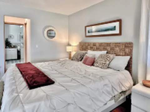 Lakefront two-bed, Approximately 2200 Sq Ft.,two full baths, WiFi and AC