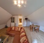 Small vacation apartment with garden view