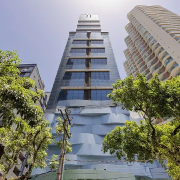 Stay Home Luxo | 1Min Praia Gonzaga | Rooftop, Piscina, Sauna & Gym