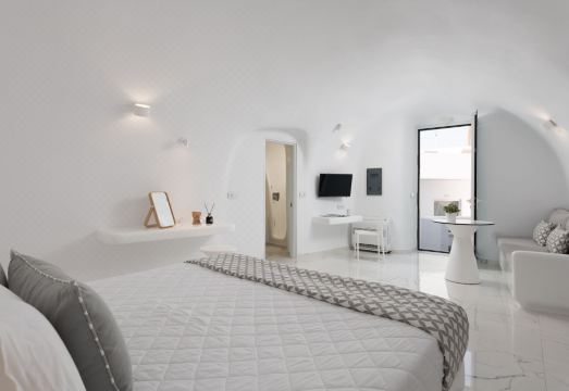 화이트 컨셉 케이브스 객실 내부 이미지