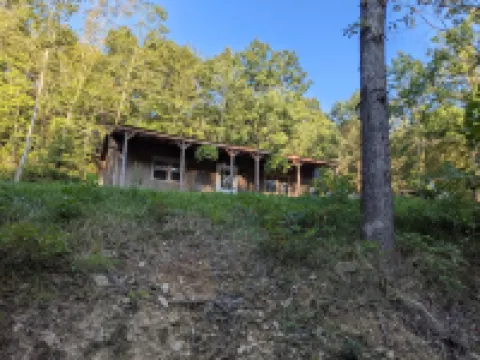 Cabin surrounded by Wayne National Forest and the Baileys Trail System