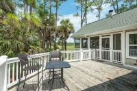 Gorgeous Secluded Island W/Creek & Ocean View w/DOCK & swim!  Pet-friendly/Wi-Fi