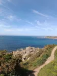 La Falaise, Pointe de Primel, Appart à 30m de la Plage Avec Deux Pièces de Vie!
