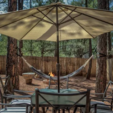 Elkchanted Inn Pine: Fully Fenced Backyard, Spacious Cabin in Woods w/King Bed