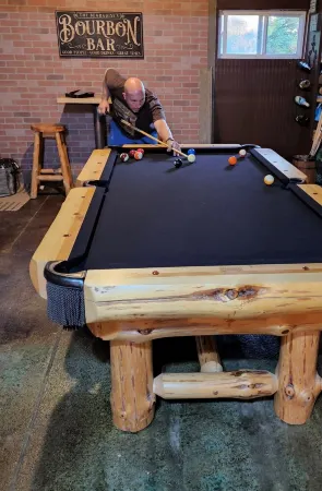 Pet and Family Friendly, Private Lake, with Private Sandy Beach.  Five Bedroom.