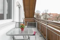 Spacious apartment with balcony and elevator with mountain views