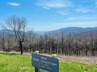 New Blue RIdge Mountains Montebello, Virginia with stary stary skies