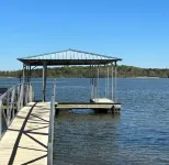 Cozy Kerr Lake waterfront home with private boat dock.